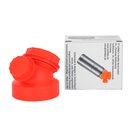 JuNiki&acute;s innovative cap for wide mouth bottles - Red
