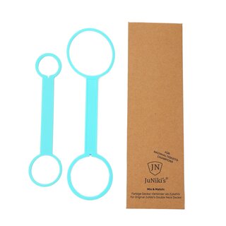 JuNikis&reg; Zubeh&ouml;r: 2er Set farbige Deckelhalter T&uuml;rkis