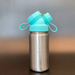 JuNiki&acute;s&reg; eco line isolierte Edelstahl Trinkflasche 420ml - Teefilter erg&auml;nzbar Turquoise