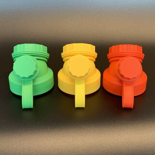 JuNiki&acute;s&reg; Double Neck&reg; Deckel - 3er Set Rot Gr&uuml;n Gelb