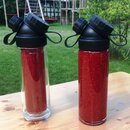 JuNiki&acute;s&reg; Trinkflasche aus Glas - handmade - praktische Weithals-Glasflasche mit Trink&ouml;ffnung - in 8 Farben