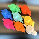 German engineered JuNikis Borosilicate Glass Flask 18oz + colored cap Pink