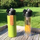JuNiki&acute;s&reg;  Tea to go Thermosflasche aus Glas - handmade - mit Trink&ouml;ffnung - in 8 Farben