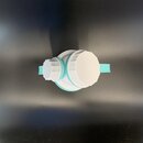 JuNiki&acute;s&reg; eco line isolierte Edelstahl Trinkflasche 550ml - weiss/t&uuml;rkis + H&uuml;lle