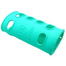 JuNiki&acute;s Double Neck - Flaschenh&uuml;lle - Silikon - Set 2: lila + t&uuml;rkis