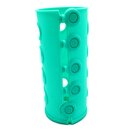 JuNiki&acute;s Double Neck - Flaschenh&uuml;lle - Silikon - Set 2: lila + t&uuml;rkis