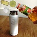 Exklusive JuNiki&acute;s Trinkflasche aus Edelstahl Vakuum-isoliert 550ml/18oz - wei&szlig;