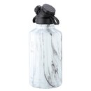 INSULATED STAINLESS STEEL FLASK // 64OZ // WHITE MARBLE