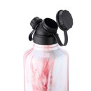 INSULATED STAINLESS STEEL FLASK // 64OZ // RED MARBLE