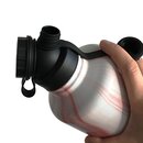 INSULATED STAINLESS STEEL FLASK // 64OZ // RED MARBLE