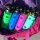 SET SINGLE WALL  GLASS FLASK + 2 SILICONE SLEEVES BLUE/GREEN