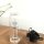 SET SINGLE WALL  GLASS FLASK + 2 SILICONE SLEEVES BLUE/GREEN
