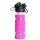 SET SINGLE WALL  GLASS FLASK + 2 SILICONE SLEEVES PURPLE/TURQUOISE
