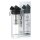 Set: JuNiki&acute;s Glasflasche doppelwandig mit Teefilter  320ml/11oz + Wollfilzh&uuml;lle gr&uuml;n