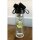 Set: JuNiki&acute;s Glasflasche doppelwandig mit Teefilter  320ml/11oz + Wollfilzh&uuml;lle gr&uuml;n