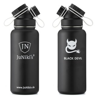 Set of 3: JuNiki&acute;s Premium drinking bottle - 32 oz - vacuum-insulated stainless steel