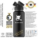 Partner-Set zum Sparpreis: Exklusive JuNiki&acute;s Trinkflaschen XL aus Edelstahl Vakuum-isoliert 1L/32oz &ndash; limitierte Sondereditionen