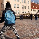 Promotional-Sets with 30 EUR Benefit: JuNiki&acute;s Backpack and 32oz insulated stainless steel flask Pink Panther