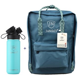 Promotion-Set: JuNiki&acute;s Rucksack + JuNiki&acute;s Trinkflasche 550ml T&uuml;rkis
