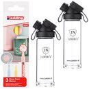 Set: 2 JuNiki&acute;s Glasflaschen + 3er Edding...